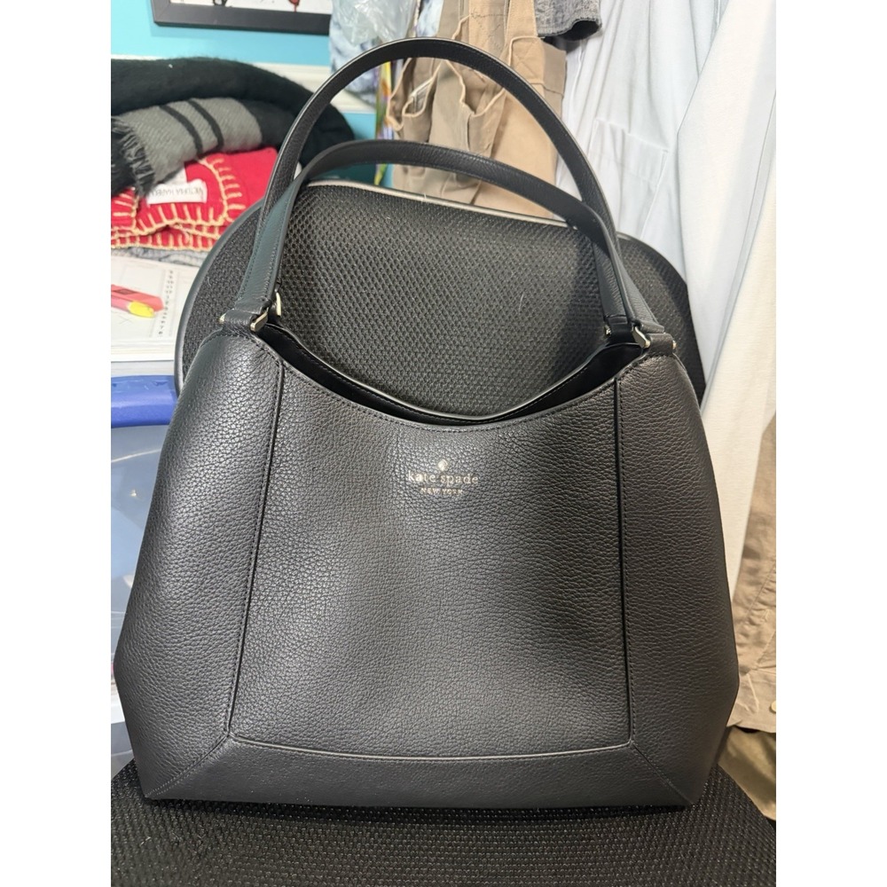 Kate Spade‎ Large Lena 3 Compartment Shoulder Bag Pebble Leather